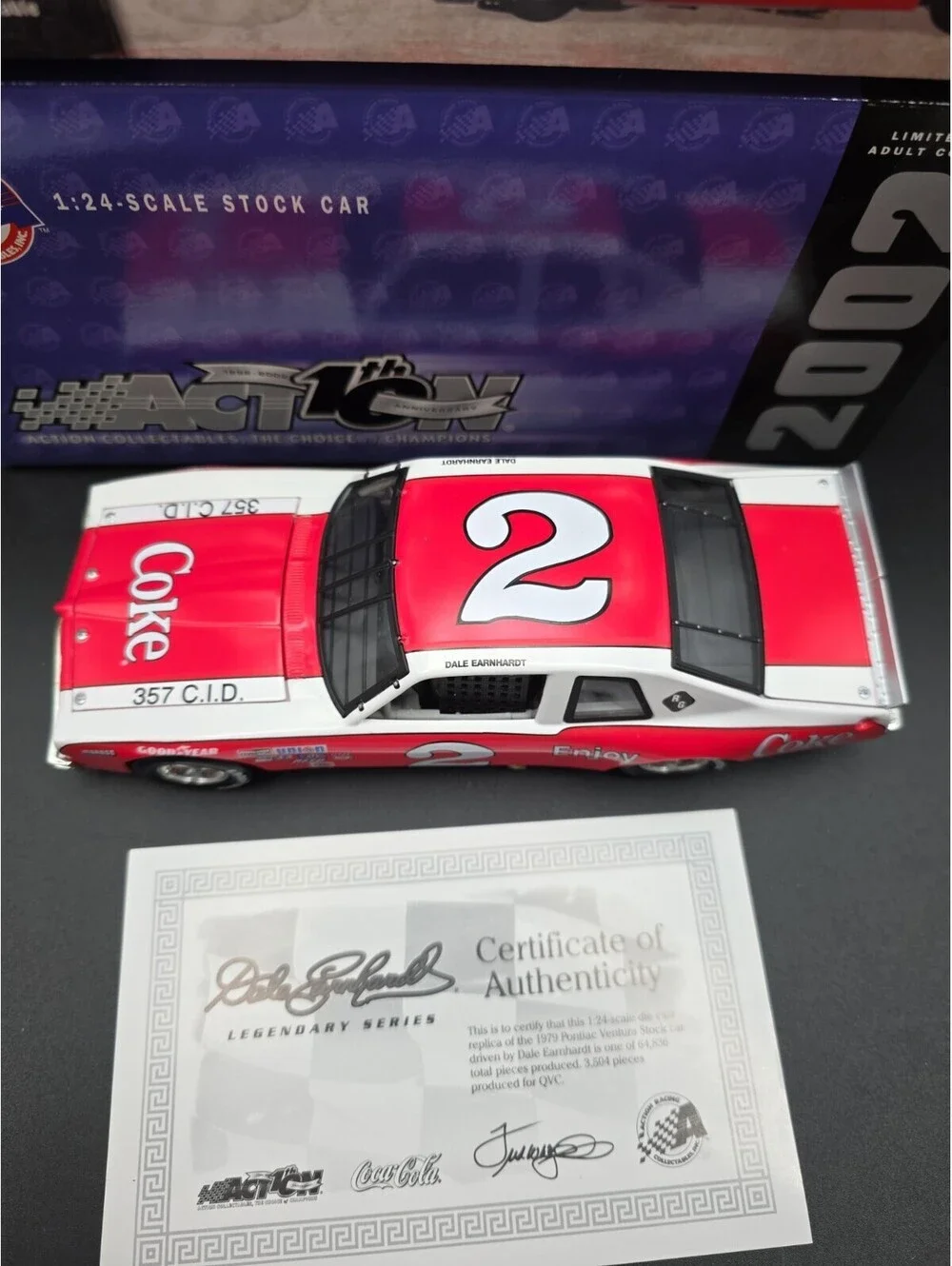 1980 Ventura Dale Earnhardt #2 Coke 1/24 NASCAR Action Diecast Car